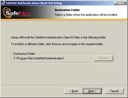 Installing Software Components for Enrollment 35 The Destination Folder window opens, displaying the default installation folder. 13. Click Next to begin the installation.