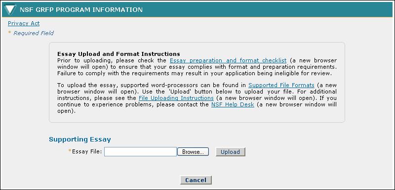 During the Check Application Completeness process, the system will check entries in the previous education section to make sure that the level of completed graduate study selected does not conflict