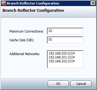Configuring Branch Reflectors 10.5.2 Configuring Specific Branch Reflector Values Default values apply to newly created Branch Reflectors see 10.5.1 Setting Defaults for Branch Reflectors.