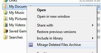 If the file does not exist in the archive, an error message appears. 3. Click Restore. The Save As window appears. 4.