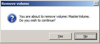 VMware Mirage Administrator's Guide To remove a storage volume from the Mirage System: 1. From the Volumes window, right-click the volume you want to remove and select Remove from the popup menu.