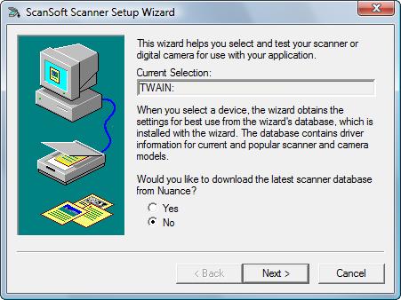 Scanning with the TWAIN Interface from PaperPort To set up PaperPort for your scanner: 1.