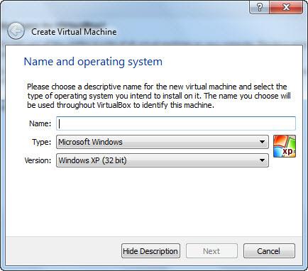 Creating a Custom Virtual Analyzer Image The Create Virtual Machine window opens. FIGURE A-3. Create Virtual Machine 3.