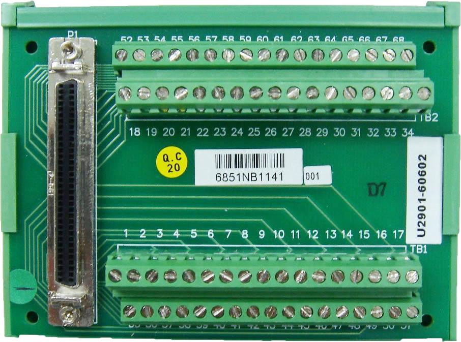 12 Keysight U2500A Series USB Modular Simultaneous Sampling Multifunction DAQ Devices - Data Sheet Optional Accessories U2901A/U2902A -Terminal block and SCSI-II 68-pin connector with 1-meter/
