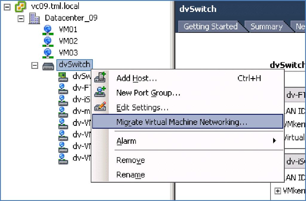 Figure 3.2 o. Migrating Virtual Machine Networking to vds Figure 3.2 p.