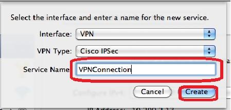 Click your new VPN name (VPNConnection in this example) in the list on the left side.