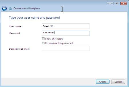 l) Click Close. m) Navigate to the VPN you created. n) Click Start and select Control Panel. Select Network and Internet.