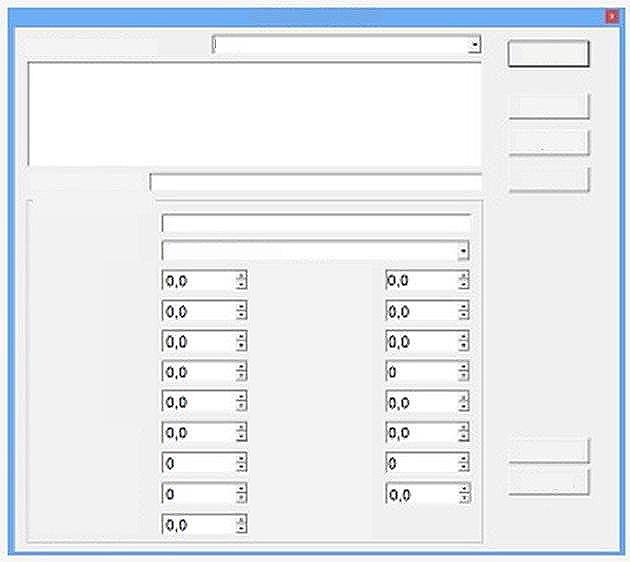 Parameter library Show processes All Select New Save Search by name Process parameters Name Delete Process type Cutting rate, mm/min Desired voltage, V Burning-through mm height, Overload V