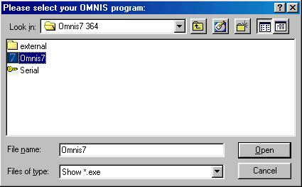 First, locate the Omnis7 364 directory then click on the Omnis 7 icon to start the serialization 13) The serialization window, prompting you to enter your details, appears.