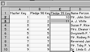 Jot down the number at the bottom of the column that precedes the current column. If you are in Column C, write down the final number from Column B.