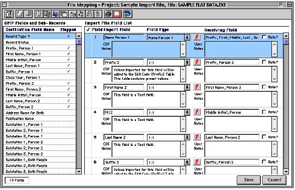 Prerequisite: Prior to mapping any Master Record Fields, make sure you have your File Mapping Worksheets you completed earlier in front of you.
