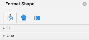 The Format Shape options will appear to the right of your document.