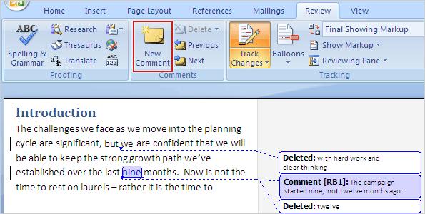 Turn off change tracking When you turn off change tracking, you can revise the document without marking what has changed.