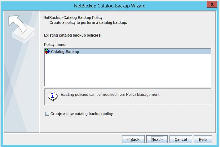 The NetBackup Catalog backup policy configuration is now complete.