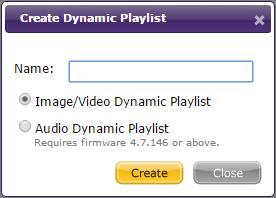 be included in the Dynamic Playlist between the specified Start Date and E nd Date. A Dynamic Playlist item with a validity date will have a graphic in the top left to indicate its current status. a. The item is not currently included in the Dynamic Playlist because the validity Start Date begins in the future.