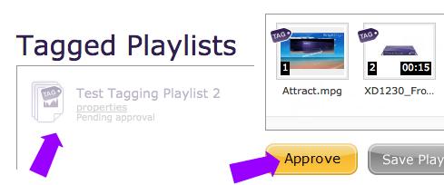 3. Click the Add New Tagged Playlist button. 4. 5. Click the Edit Name button if you would like to rename the Tagged Playlist at any time. 6.