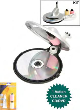 Description Single ended CT100 Single ended CT5000 Double ended CT2000 HAND OPERATED CLEANING DEVICE Insert scratched disc, Apply the special fluid Close and turn the handle!
