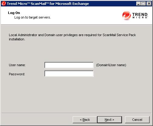 ScanMail for Microsoft Exchange 10.2 SP2 Installation and Upgrade Guide Note The Setup program can install ScanMail to a number of single servers or to all the computers in a domain.