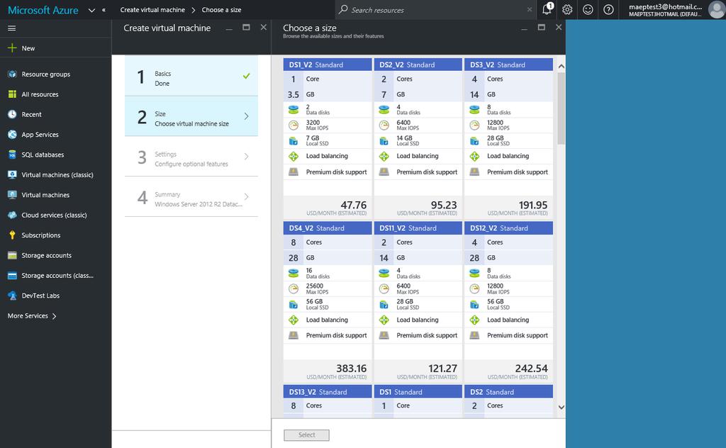 EA Prices in Azure Management Portal In this case the VM was in US West in an EA Dev/Test Subscription.