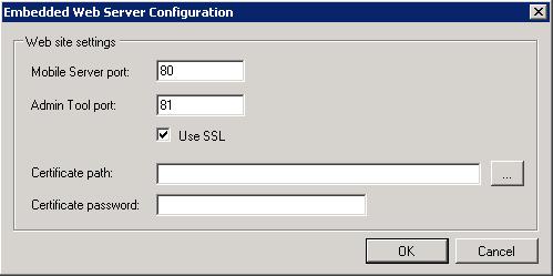 Web Server Configuration 1 In Business Connect Server Configuration Manager, click the Web Server tab: 2 Record the Web Server and Admin Tool URLs.