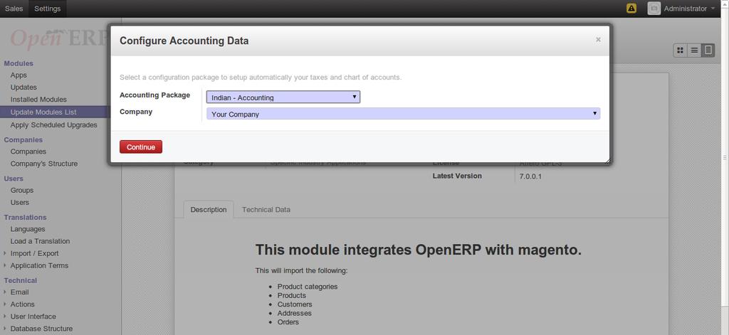 Enter the details and Continue. 6. Now magento is installed.
