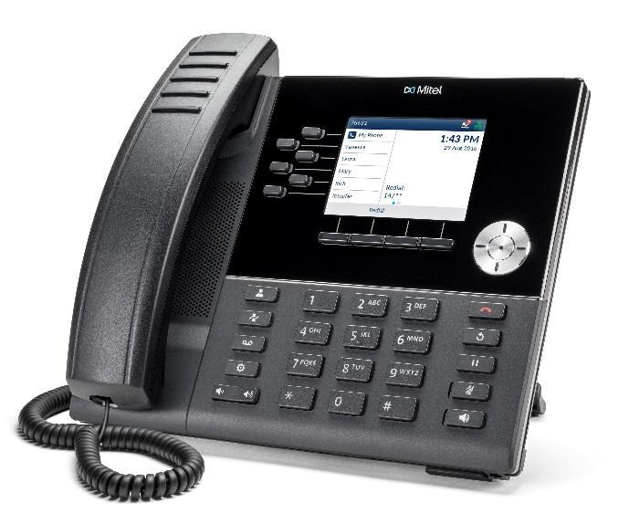 Mitel 6900 Series IP Phones MiVoice 6920 IP Phone The MiVoice 6920 IP phone is designed from the ground up for the enterprise user who requires an exceptional HD audio experience via its unique voice