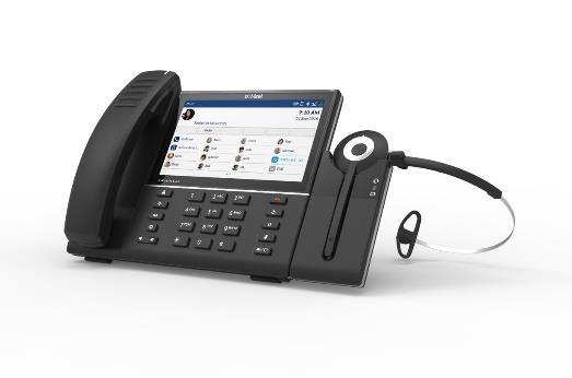 Accessories INTEGRATED DECT HEADSET The Integrated DECT Headset delivers a range of up to 300 feet (100 meters) of personal area mobility, helping users avoid missed calls while stepping away to the