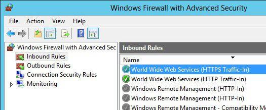 Chapter 6 Configuring Load Balanced Services Windows 2008 R2 Firewall Settings Windows 2008