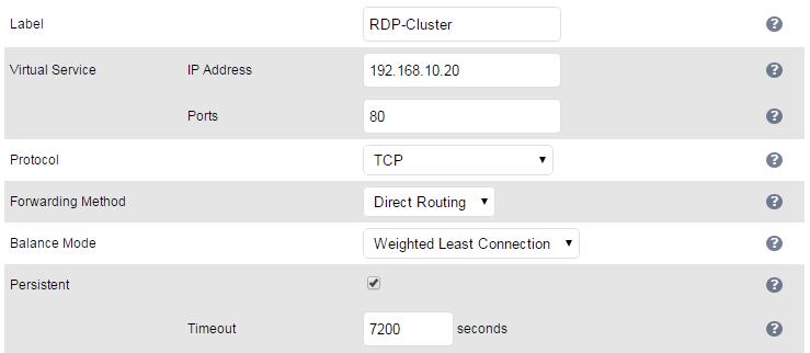 Chapter 10 Application Specific Settings Terminal Services/Remote Desktop Services LAYER 4 IP PERSISTENCE RDP is a TCP based service usually on port 3389.