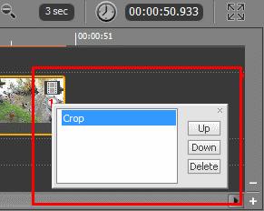 To apply the crop effect to your video: 1. Click below the Preview area or select Edit > Crop Clip in the Menu bar. As a result, the cropping area will appear on the picture. 2.