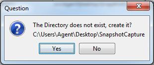 create a directory, click Yes.