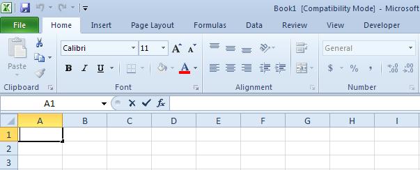 Workbook window, click Blank workbook. Worksheets are divided into columns, rows, and cells. Rows are horizontally from left to right. Columns are vertical from top to bottom.
