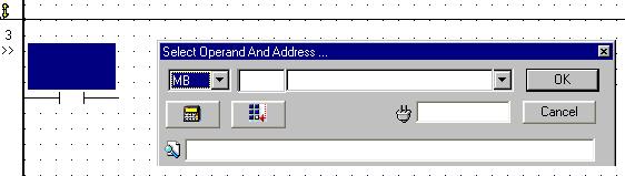 U90 Ladder Software Manual 4. Select the Operand type from the drop - down menu. 5.