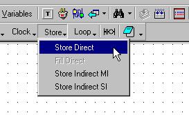 Ladder Store Direct function Store Direct allows you to write a constant, MI or SI value into another