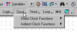 Ladder You set the value of Direct Clock functions when you write your project.