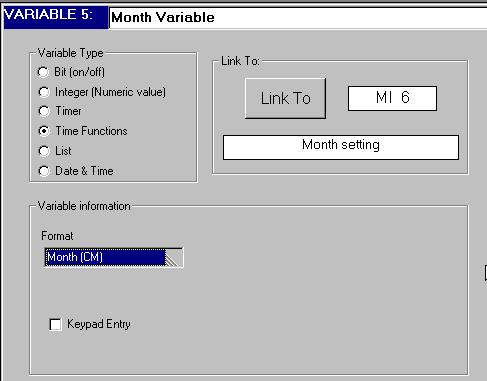 U90 Ladder Software Manual 19. The Month Variable. 20.