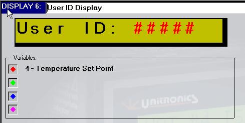 For the above example, the Display field must be 6 characters.