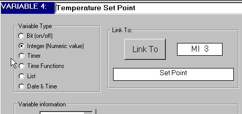 HMI Selecting a Timer Display format 1. From the Navigator Window, create or choose an existing Timer Variable. 2.