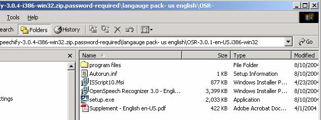 4.2. Installing a Language Pack for Nuance OpenSpeech Recognizer (OSR) Note: The Nuance OSR software must be installed before installing a Language Pack. Step 1. Locate the Nuance OSR Language Pack.