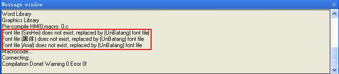8. When opening a project, what if there is a prompt: [Font not existing in the system]?