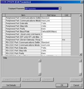 2-6 Manipulating Component Parameters 2-6-2 Procedure 2-6-2 Procedure Setting Parameters Offline To set parameters offline, right-click a component in the Network Configuration Window and select Edit