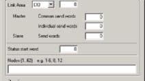 (8) Status start word Set the first word to store data link status. (If 0 words is set, the default area will be used.