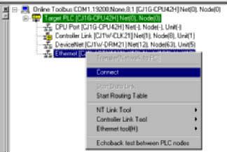 5-2 Ping Test 5-2-1 Overview 5-2 Ping Test 5-2-1 Overview The connection status of a target PLC can be checked by executing a ping test from a PLC node connected on an Ethernet network.