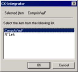 A dialog box will be displayed to select one of the Serial Communications Unit s serial ports. Select PORT1 (RS-422A/RS-485 port) and click the OK Button. 3.