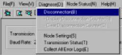 9-1 Controller Link Network Diagnostic Tool 9-1-4 Diagnosing Disconnections 9-1-4 Diagnosing Disconnections Disconnection Diagnosis All nodes participating in the specified network are displayed in