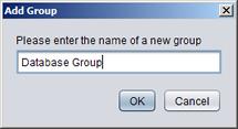 The newly created group appears in the navigation panel on the left of the SolarWinds Failover Manager window.