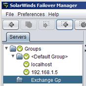 Group feature in the SolarWinds Failover Manager allows you to remove existing SolarWinds Failover Engine Groups from