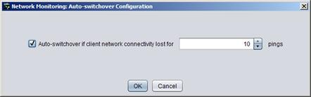 Administrator's Guide - SolarWinds Failover Engine 2. Click Configure Auto-switchover. 3. Select the Auto-switchover if client network connectivity lost for check box. 4.