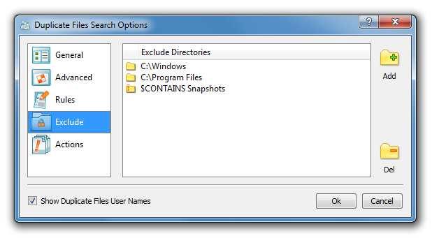 3.15 Excluding Subdirectories From Duplicate Files Search Process Sometimes, it may be required to exclude one or more subdirectories from the duplicate files detection process.