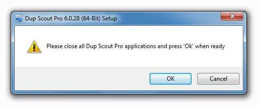 Each time DupScout is started, the update manager checks if there is a new product version available.